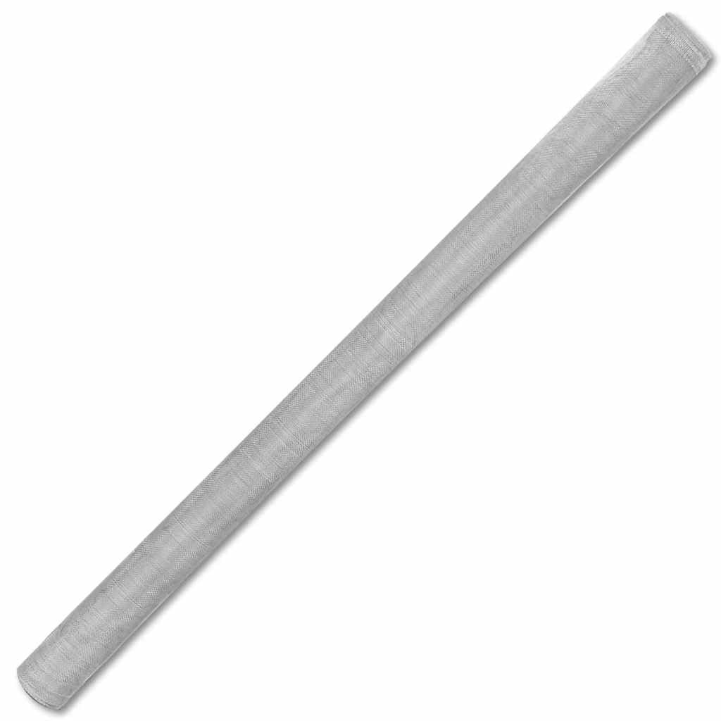 Aluminum Mesh Screen 39.4x196.9 Inches Silver D6655