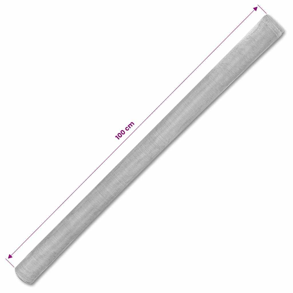 Aluminum Mesh Screen 39.4"x196.9" Silver T618823
