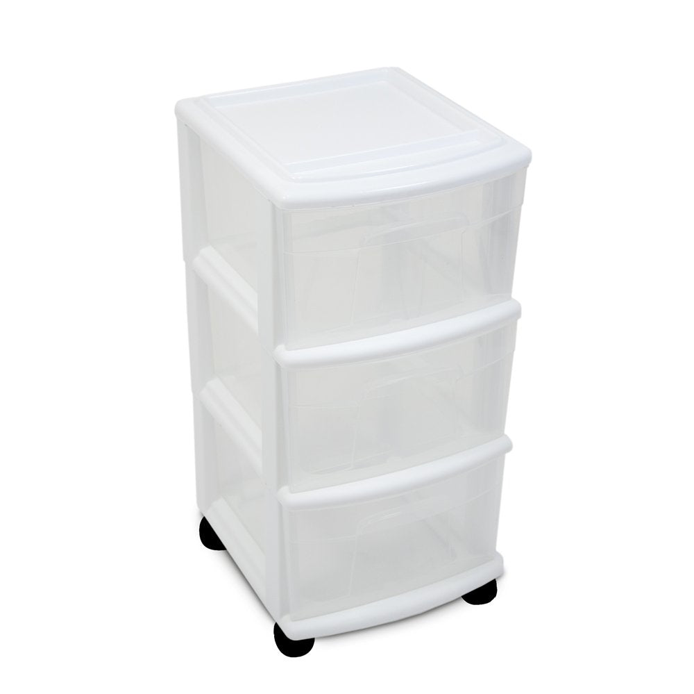 3-Drawer Cart White A5508