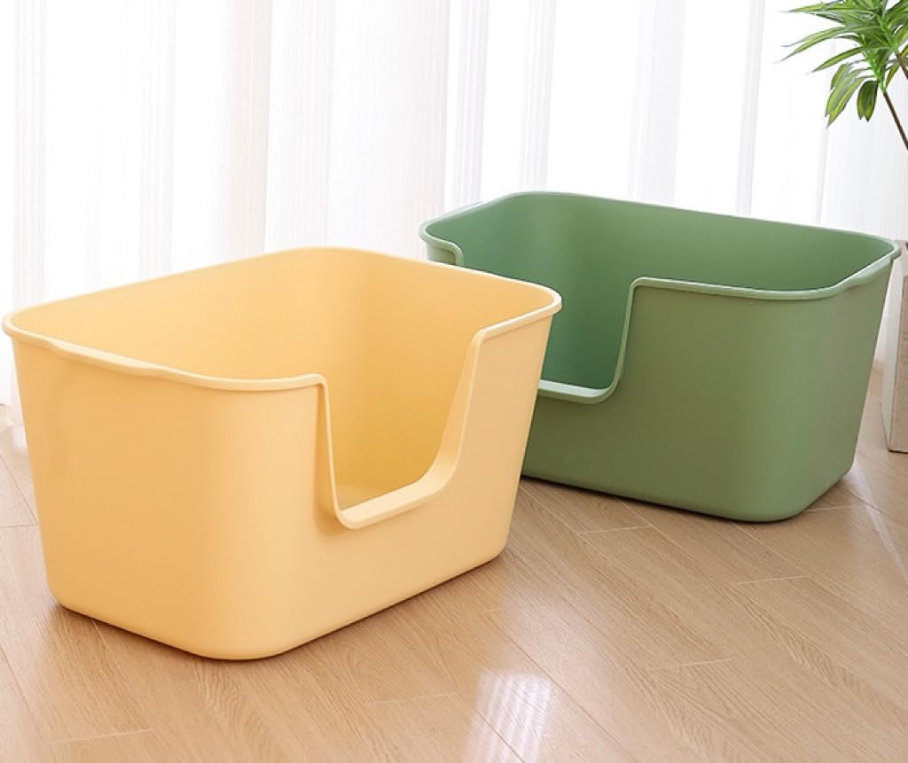 Extra Large High Sides Anti-Splashing Kitty Litter Box Q3057
