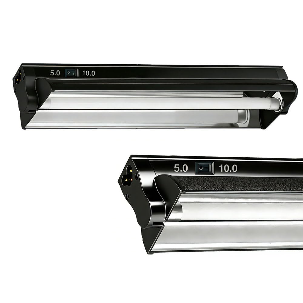 8W 12 Inch Switchable 10.0 & 5.0 UVB Reptile Light Fixture Combo Kit I844498