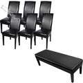 Waterproof PU Leather Dining Chair Covers Set of 6 Z3976