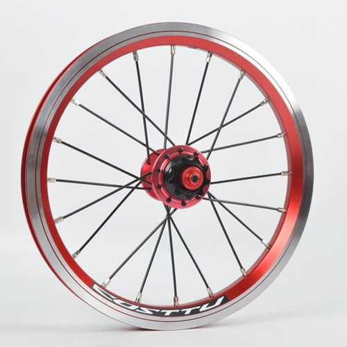 14/16 Inch Double-Wall Alloy Rim Bike Wheelset W3652