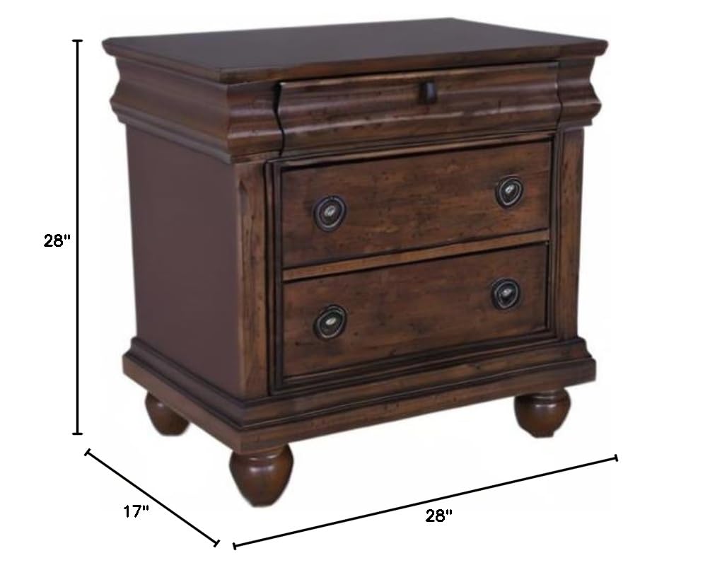 Rustic Cherry Night Stand X83184