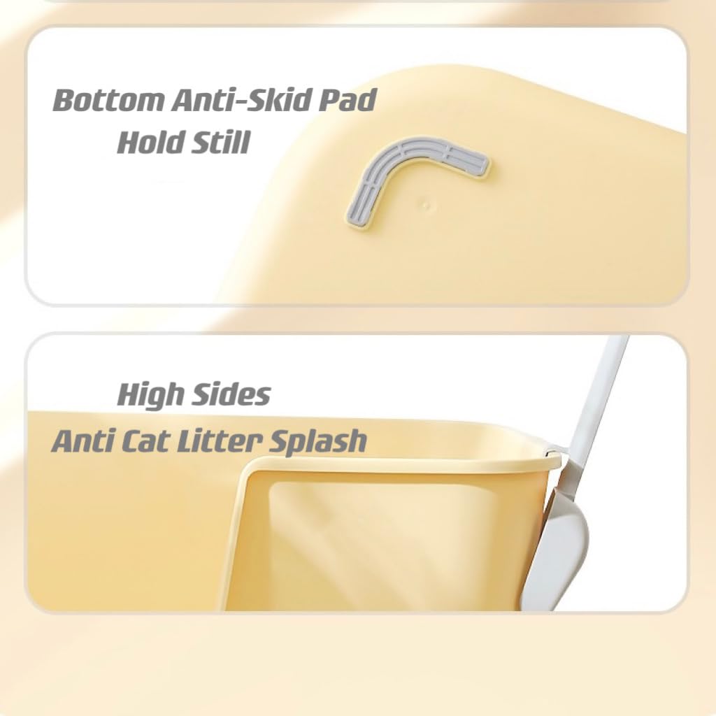 Extra Large High Sides Anti-Splashing Kitty Litter Box Q3057