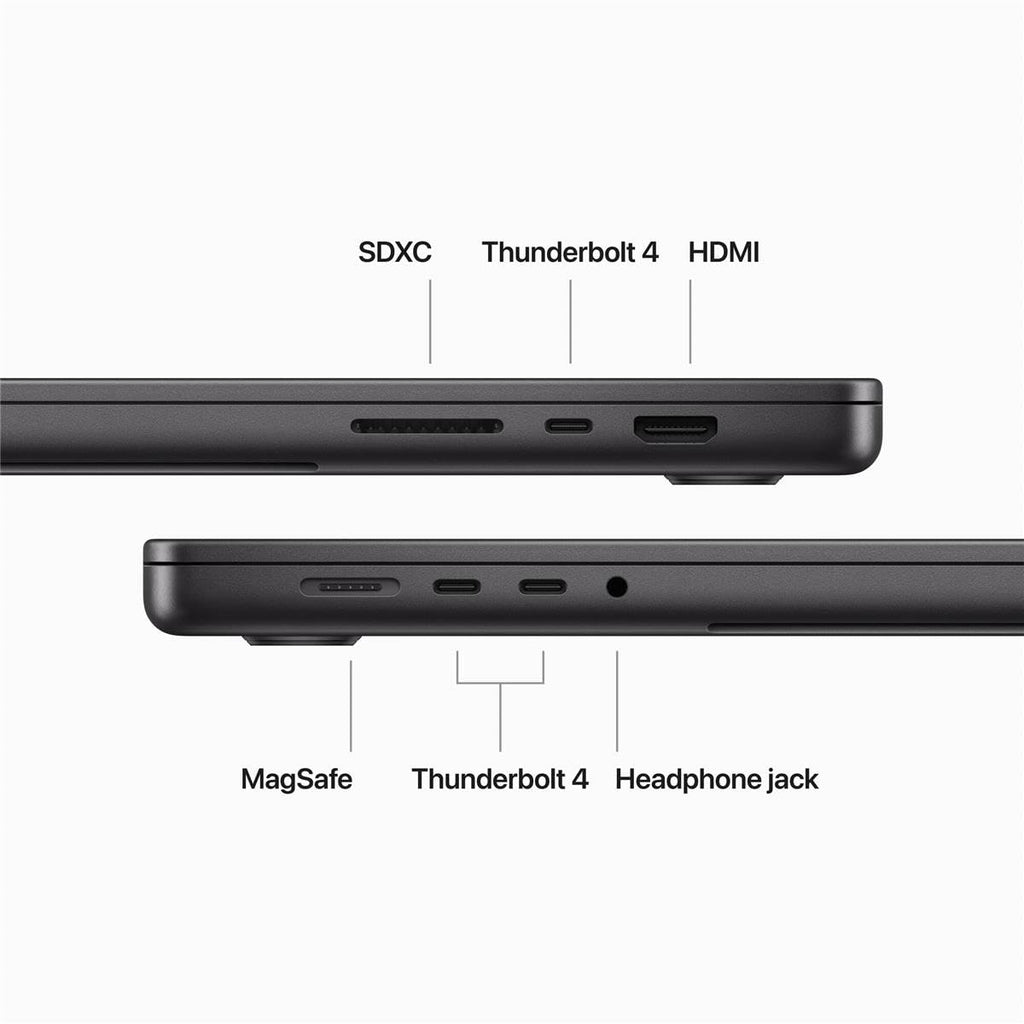 2023 MacBook Pro Laptop M3 Pro chip 16.2-inch Liquid Retina XDR Display 18GB Unified Memory 512GB SSD Storage Space Black G70976