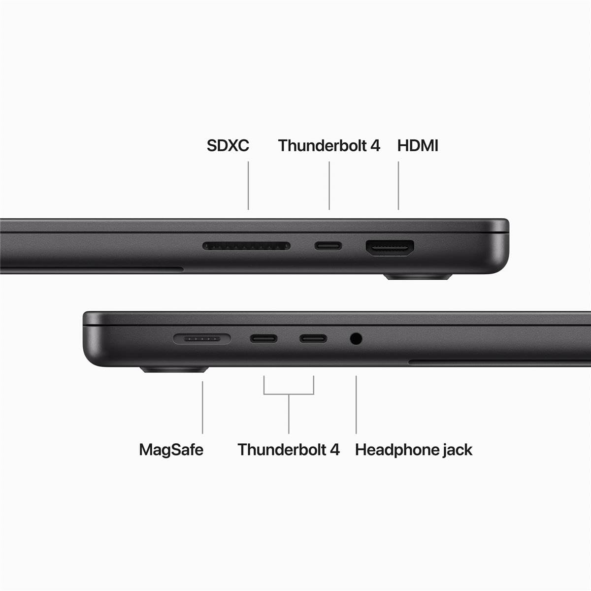 2023 MacBook Pro Laptop M3 Pro chip 16.2-inch Liquid Retina XDR Display 18GB Unified Memory 512GB SSD Storage Space Black G70976