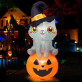 6 FT Halloween Inflatables Cat with Built-in LEDs E800799