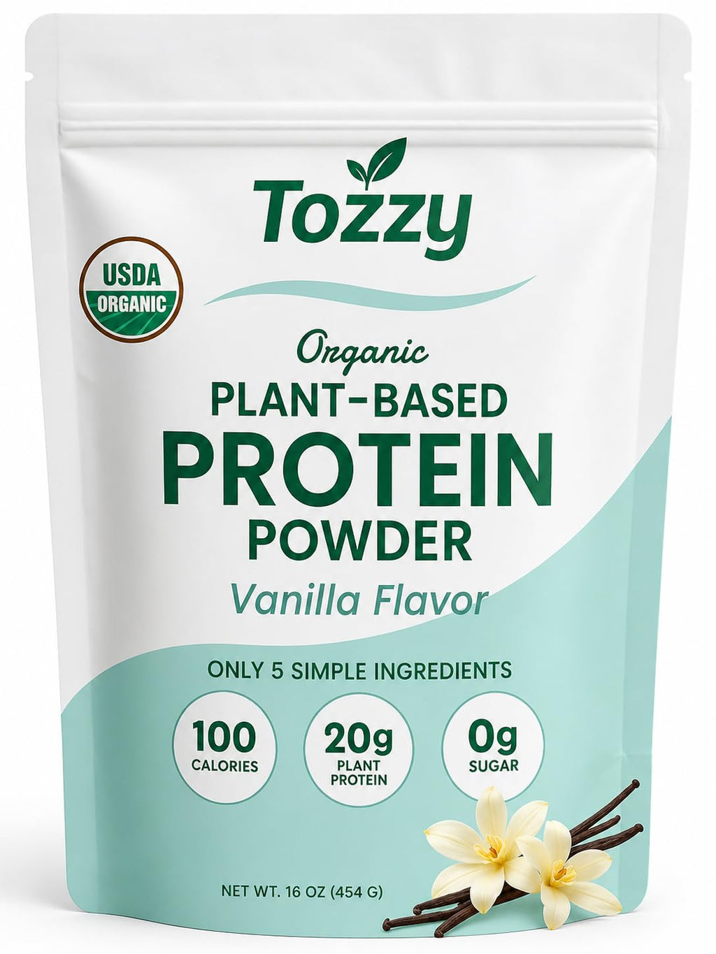 Organic Vegan Vanilla Pea Protein Powder F796