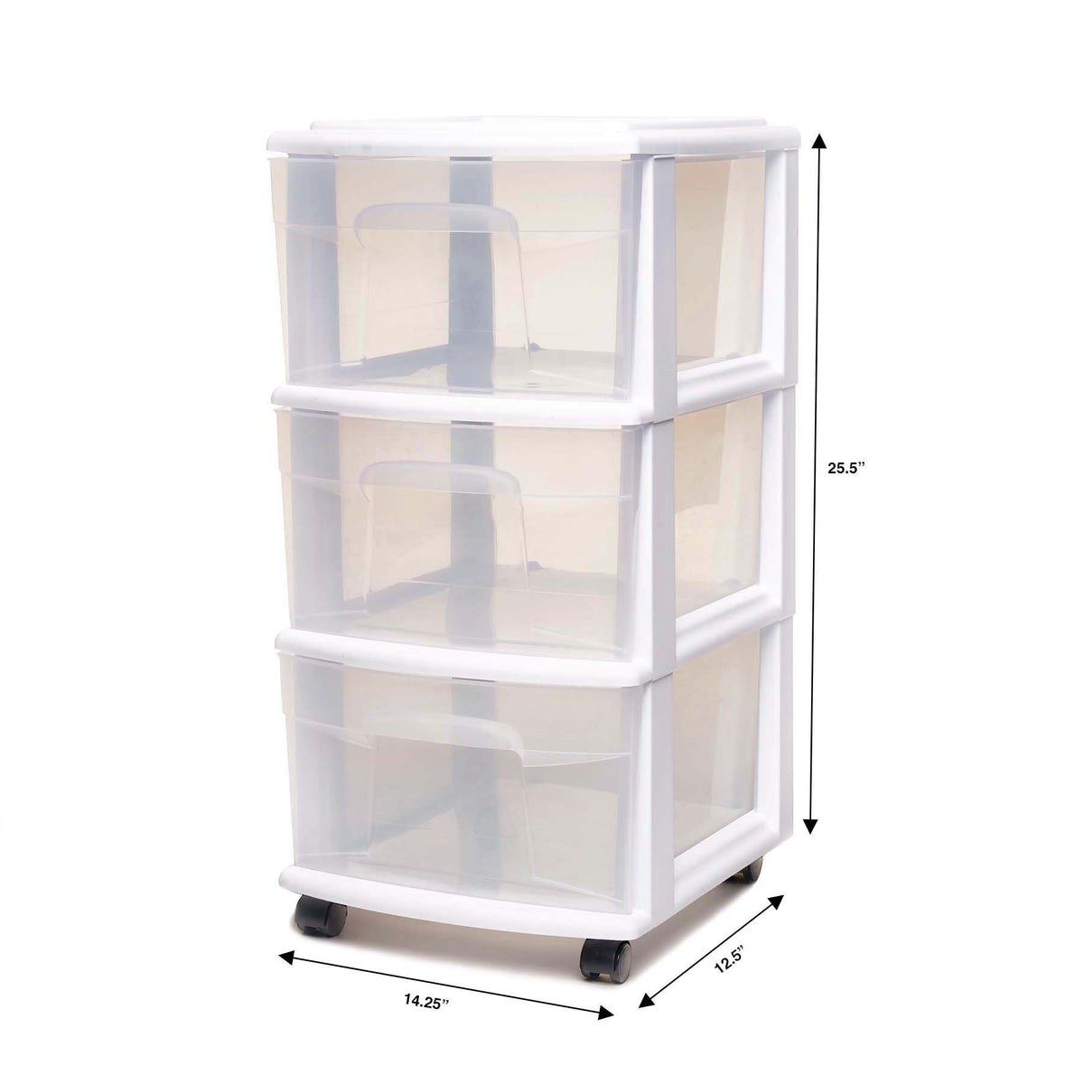 3-Drawer Cart White A5508