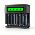 4 Pack Rechargeable D Batteries with Charger M7470