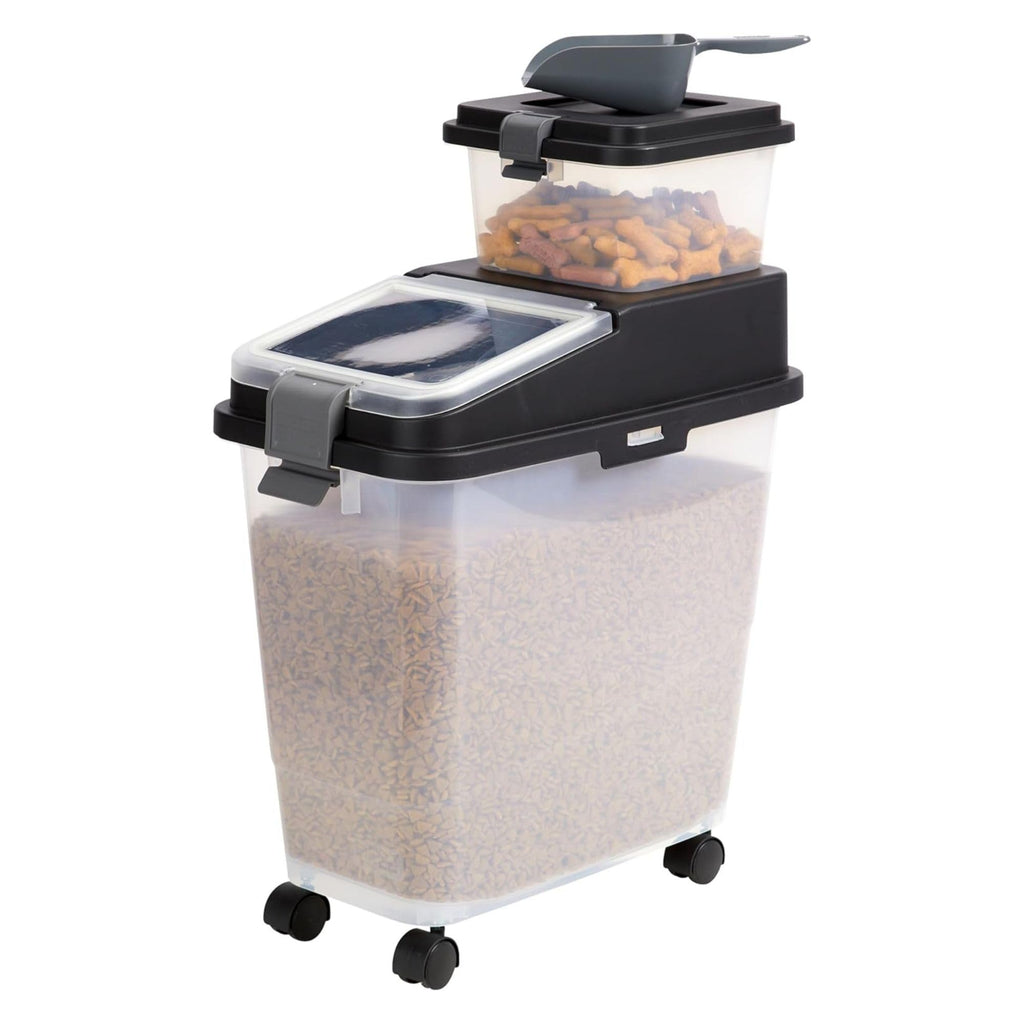 Airtight Dog Food Storage Container with Treat Container and Scoop X47492