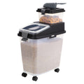 Airtight Dog Food Storage Container with Treat Container and Scoop X47492