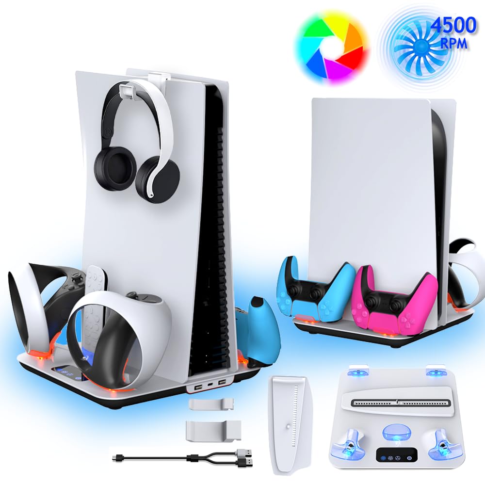 PS5 Cooling Station with Controller & PS VR2 Charger X753201