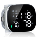 Wrist Blood Pressure Monitor Rechargeable Digital Voice Broadcast LED Backlit 199 Memory Storage for 2 Users with Carrying Case U686708