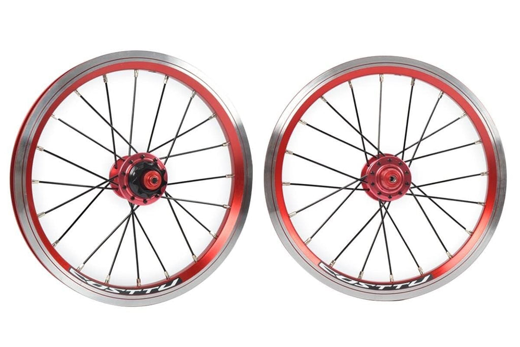 14/16 Inch Double-Wall Alloy Rim Bike Wheelset W3652