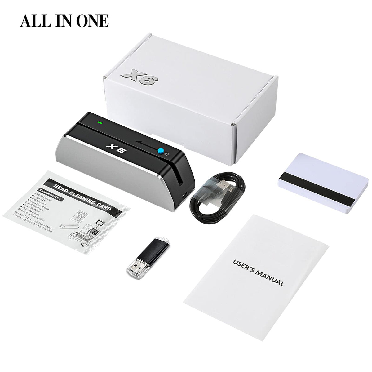 USB Magnetic Card Reader Writer Encoder T8092