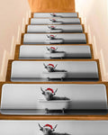 Grey 4 Pack Non Slip Carpet Stair Treads 8x30 inch O28748