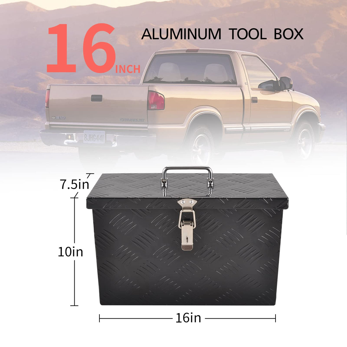 Aluminum Truck Tool Box with Top Handle S859