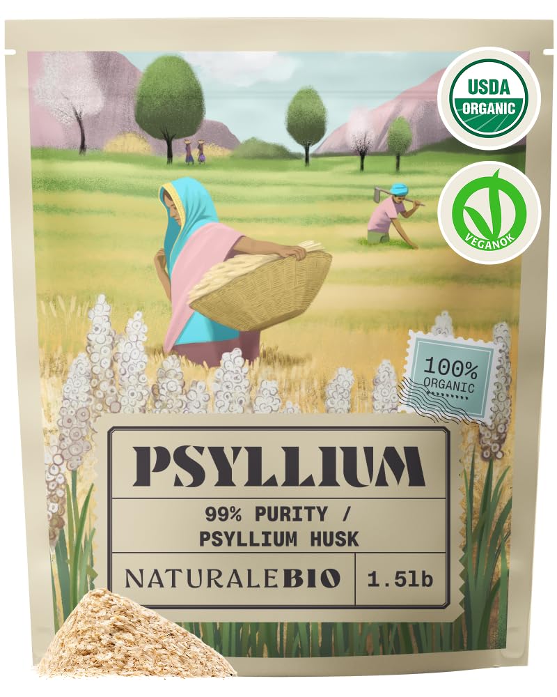 Organic Whole Psyllium Husk 24oz W911
