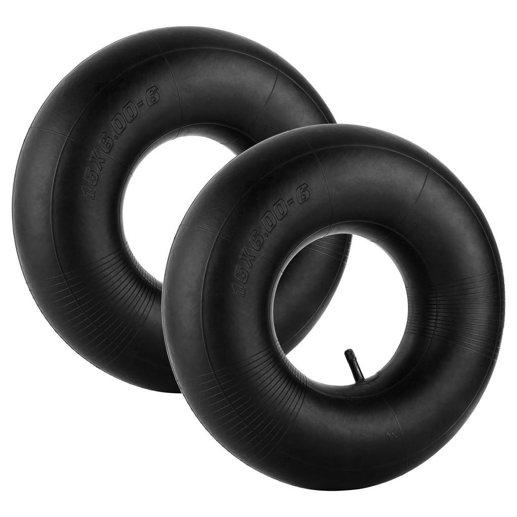 15x6.00-6 Inner Tube with Straight Valve Stem 2-Pack L1681