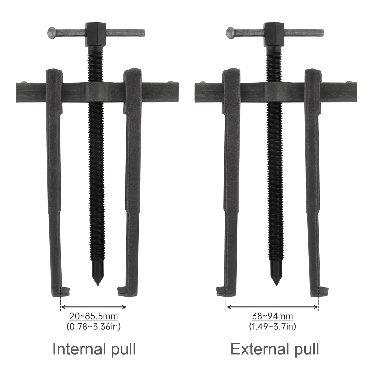 Adjustable Two Jaw Carbon Steel Bearing Puller 8 inch G515852