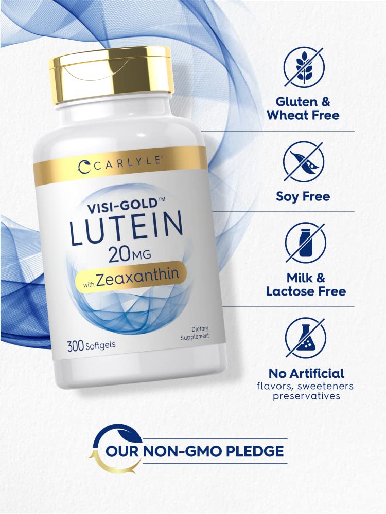 Lutein and Zeaxanthin 20mg 300 Softgels L284