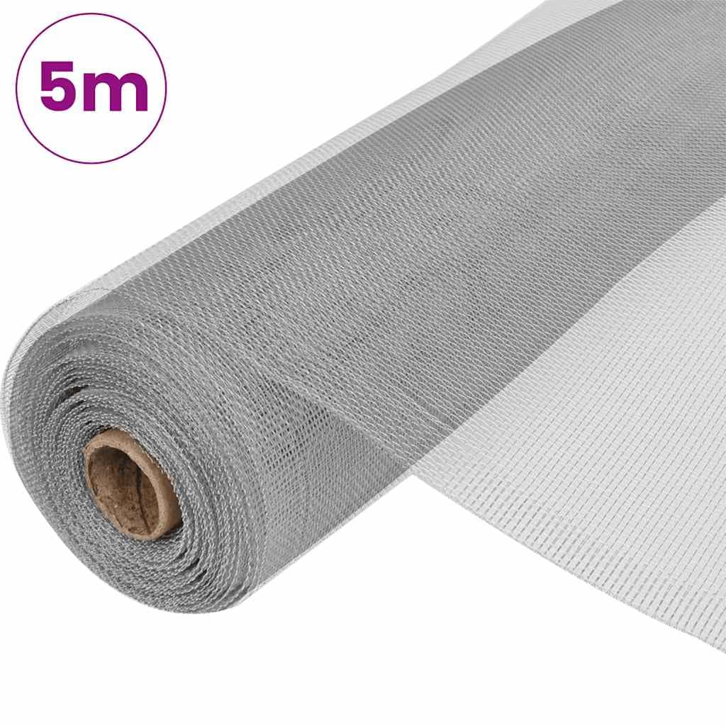 Aluminum Mesh Screen 39.4"x196.9" Silver T618823