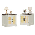 24" Farmhouse End Tables Set of 2 with LED K958468