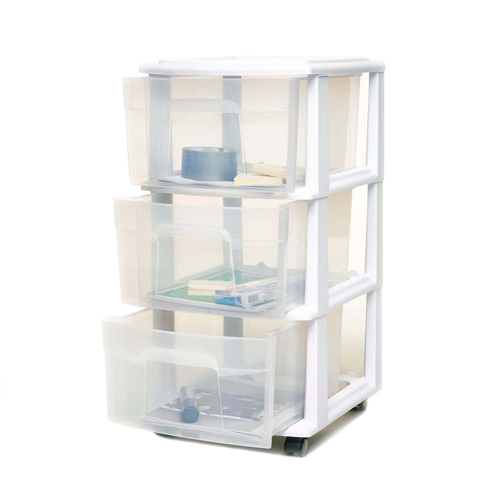 3-Drawer Cart White A5508