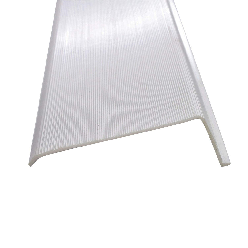 White Ribbed Acrylic Diffuser (L-Shaped, 24") V157