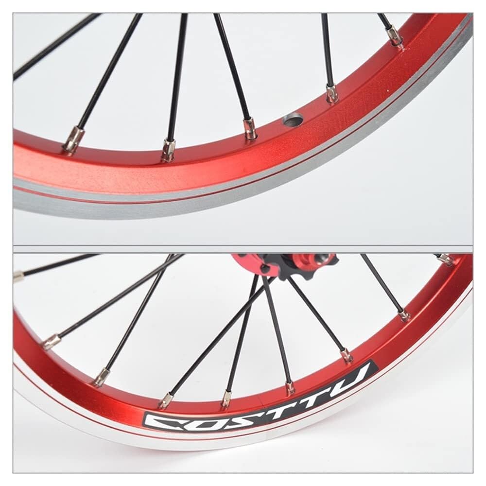 14/16 Inch Double-Wall Alloy Rim Bike Wheelset W3652
