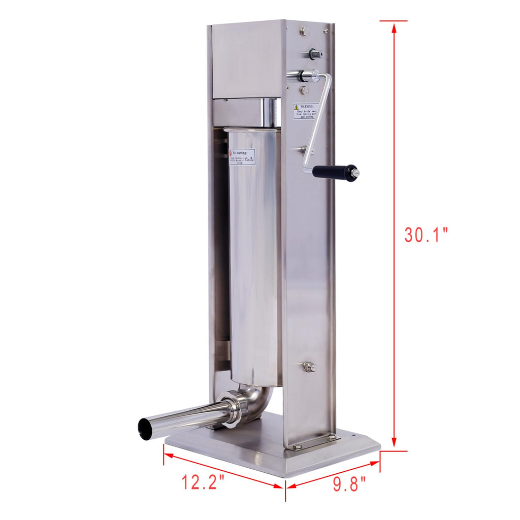 Stainless Steel Vertical Sausage Stuffer 15LB/7L J764890