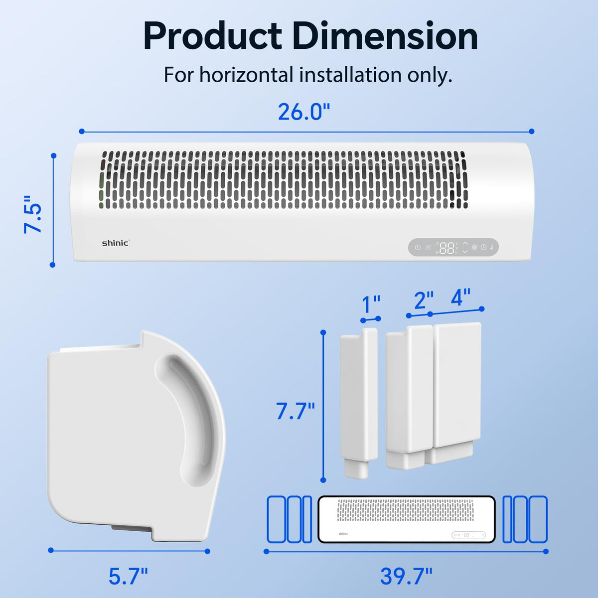 White Reversible Airflow Window Fan with Remote W7966
