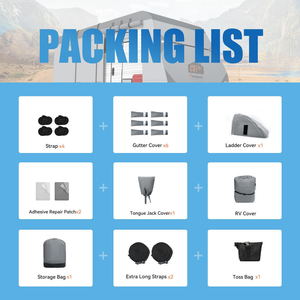 14-16 ft 8 Layers Heavy Duty RV Cover D18239