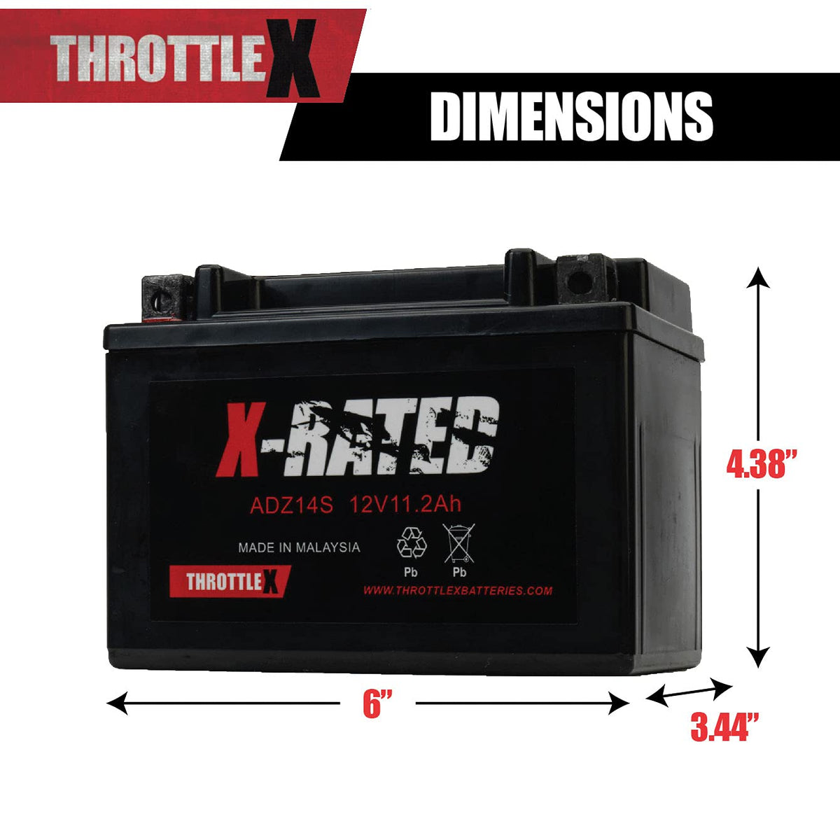AGM Replacement Power Sport Battery Y395