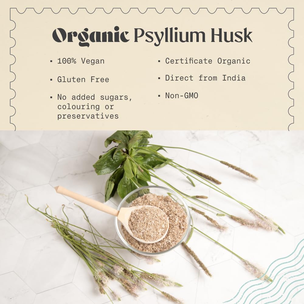 Organic Whole Psyllium Husk 24oz W911