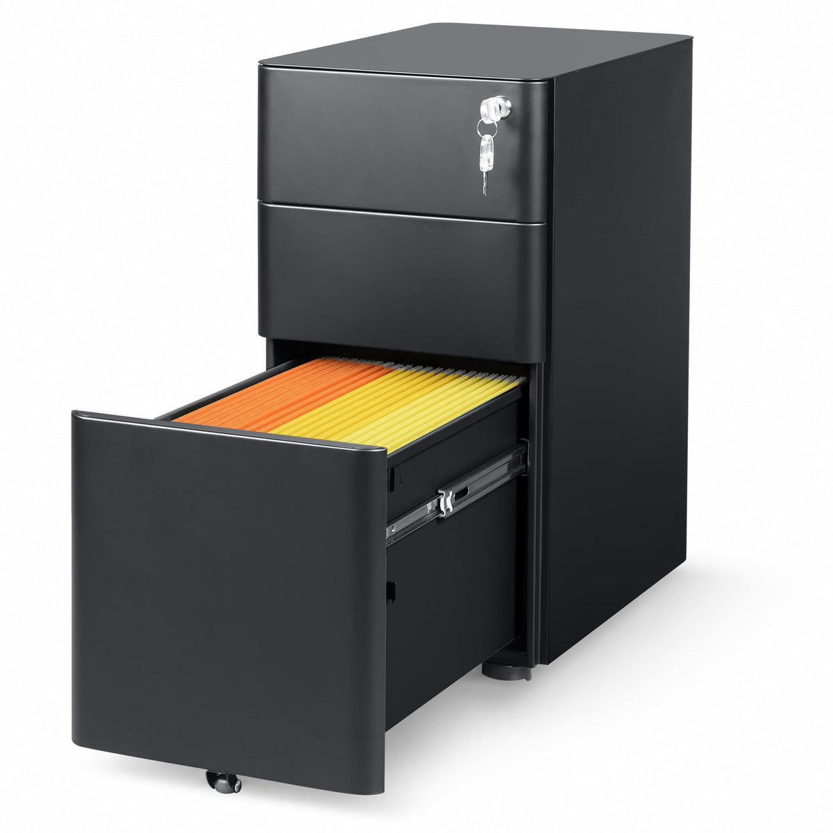 3 Drawer Mobile File Cabinet F725