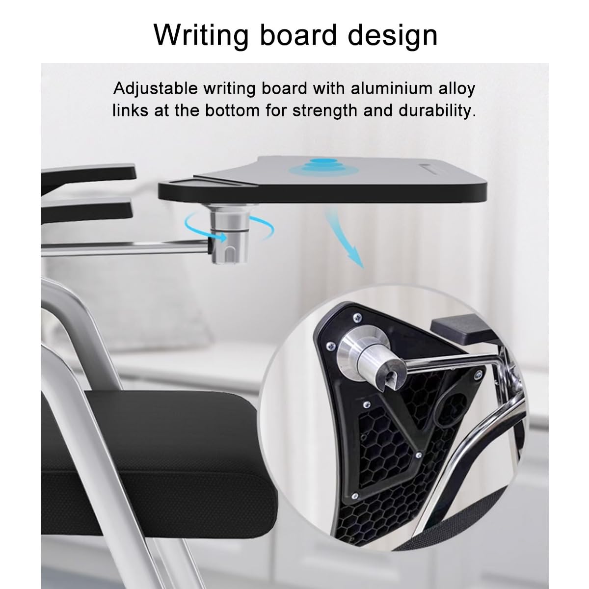Mesh Guest Chair with Tablet Arm L276293