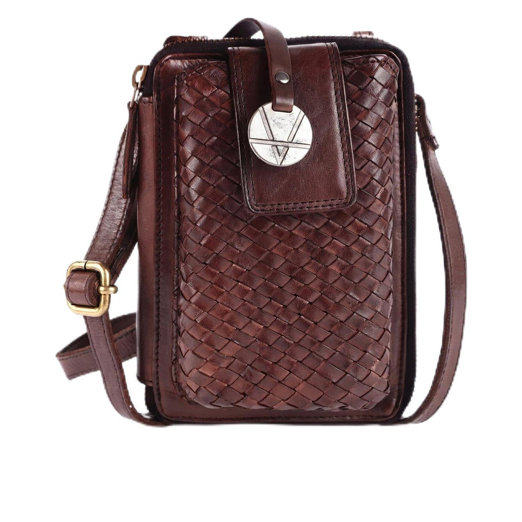 Genuine Leather Small Crossbody Bag with Adjustable Detachable Strap T704