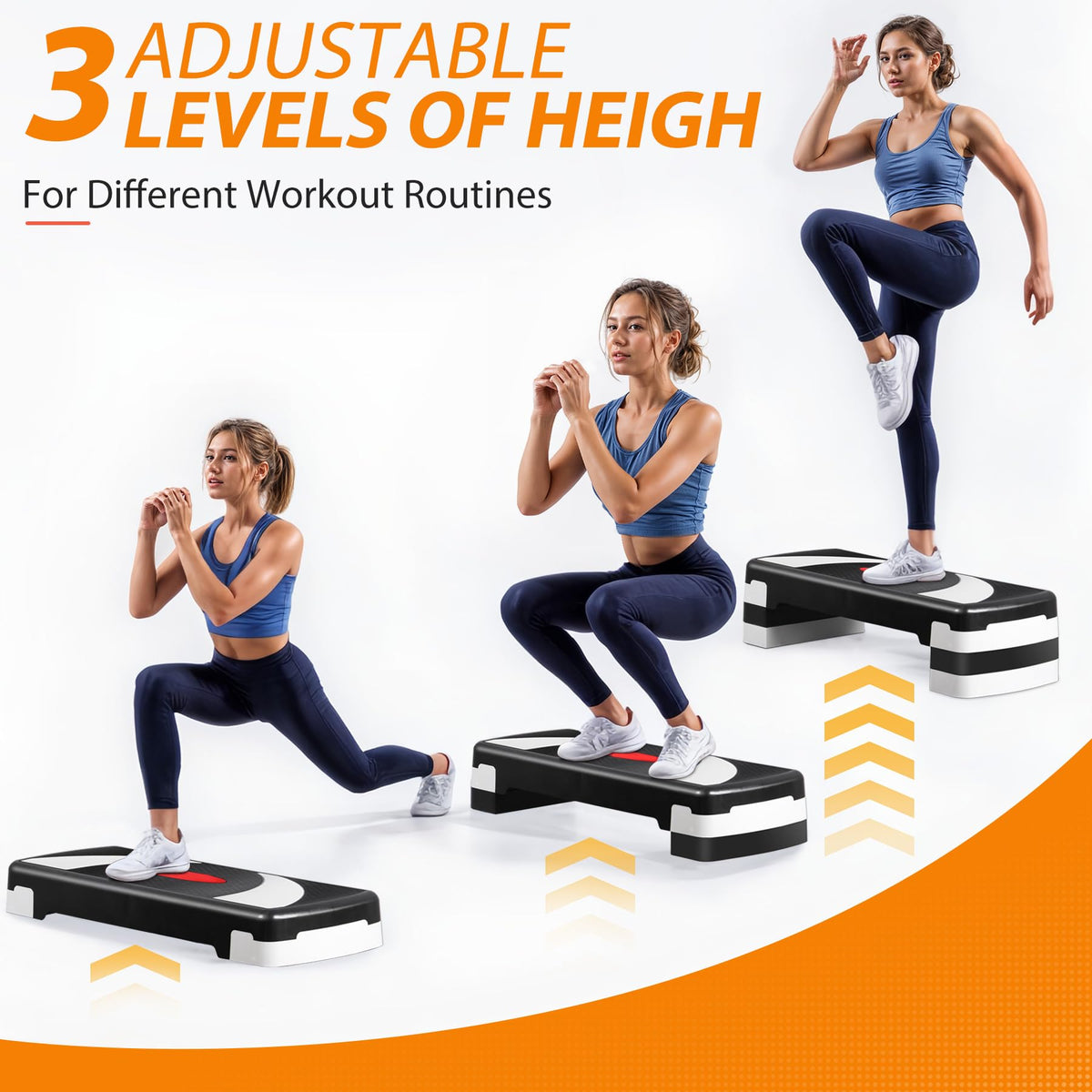 30'' Adjustable Non-Slip Aerobics Stepper Q473602
