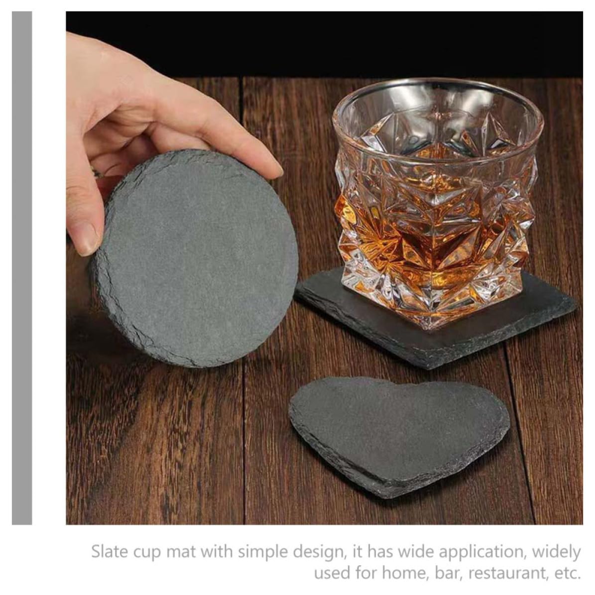 Natural Stone Drink Coasters Set D5799