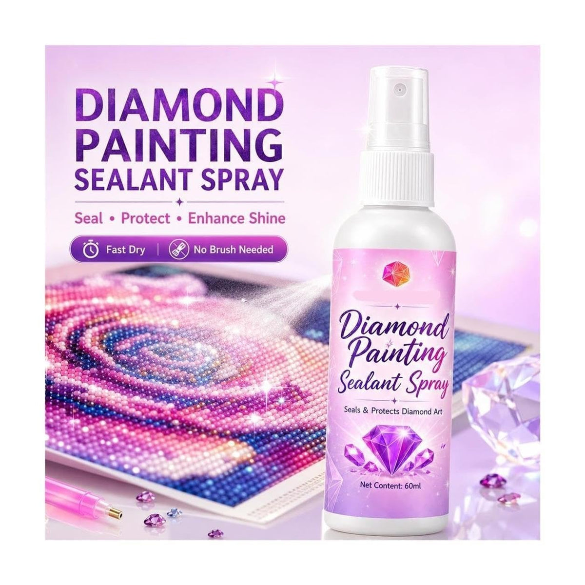 Diamond Painting Sealant Spray 4 Pack L1371