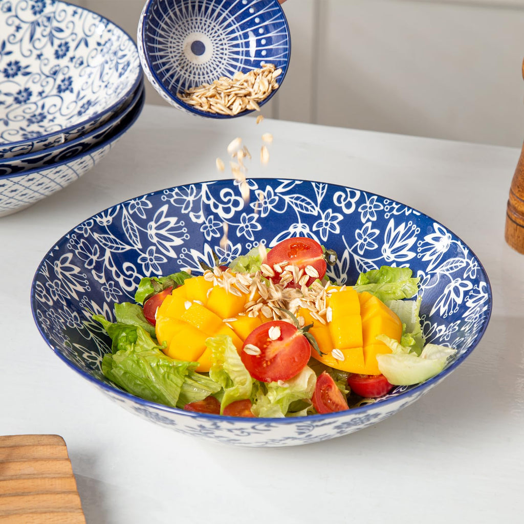 40 Oz Ceramic Pasta Bowls Set of 4 C732253