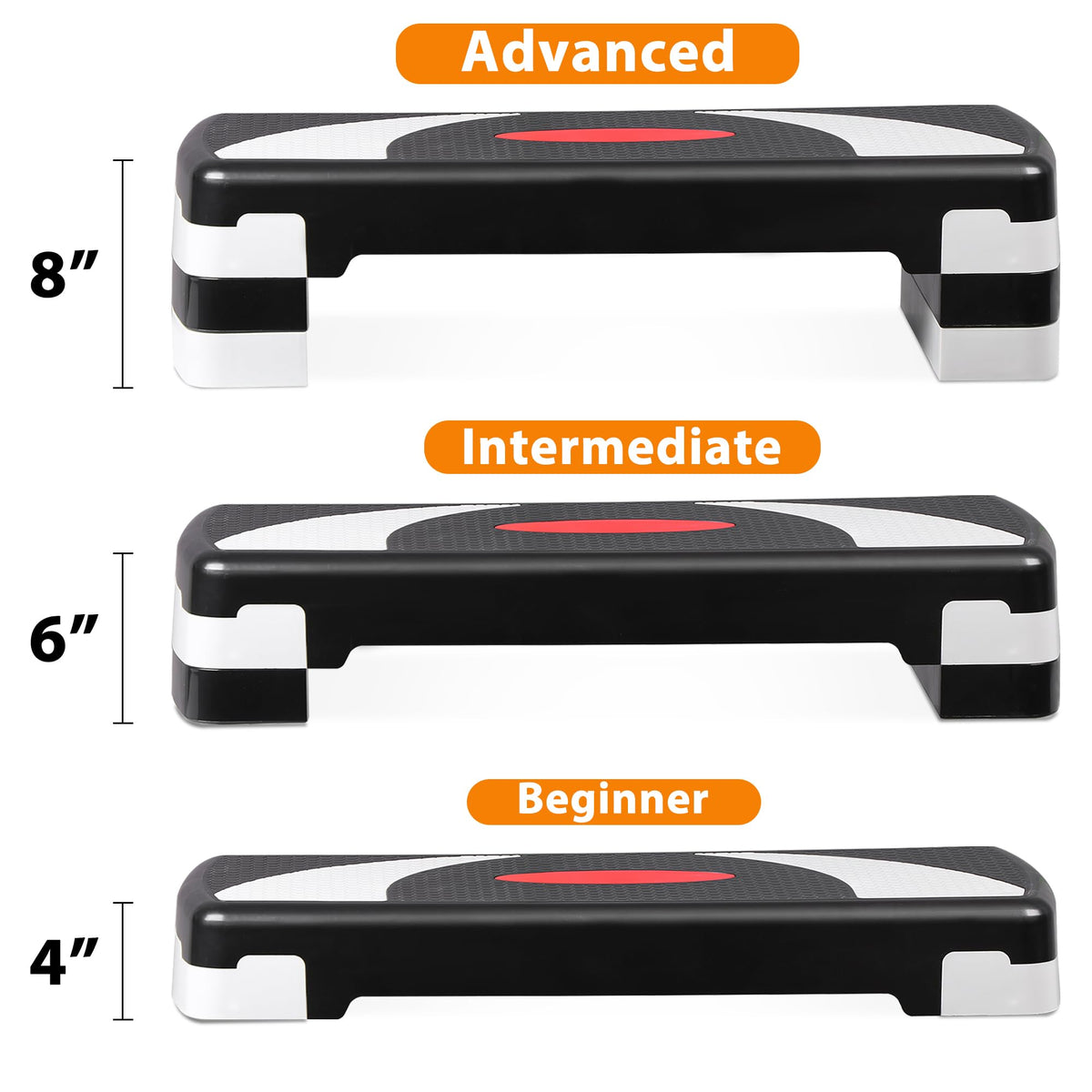 30'' Adjustable Non-Slip Aerobics Stepper Q473602