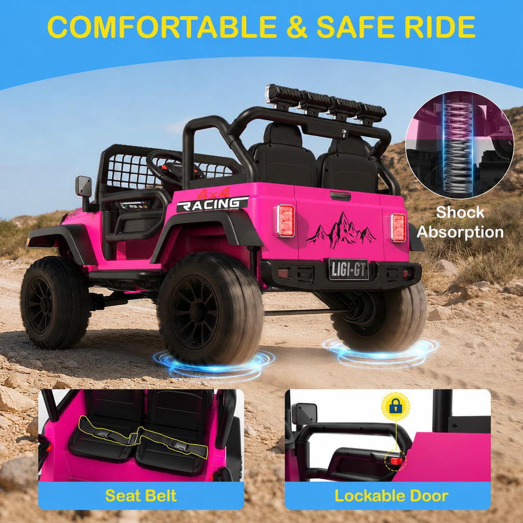 24V 2 Seater 4WD Ride On Car D975