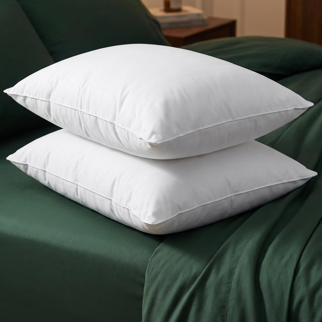 King Size Cotton Bed Pillows Set of 2 B778600