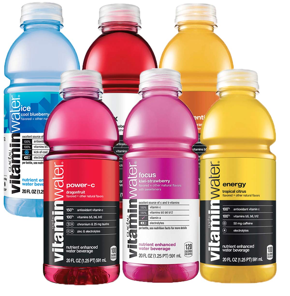 20 Oz Bottle Variety Pack of 6 Bottles I27031