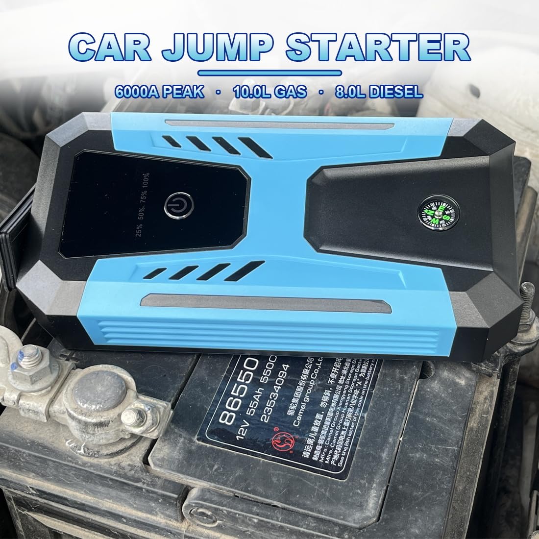 6000A Peak 12v Jump Starter C9077