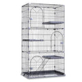 3/4-Tier Wire Cat Cage Playpen Kennel with Hammock L763